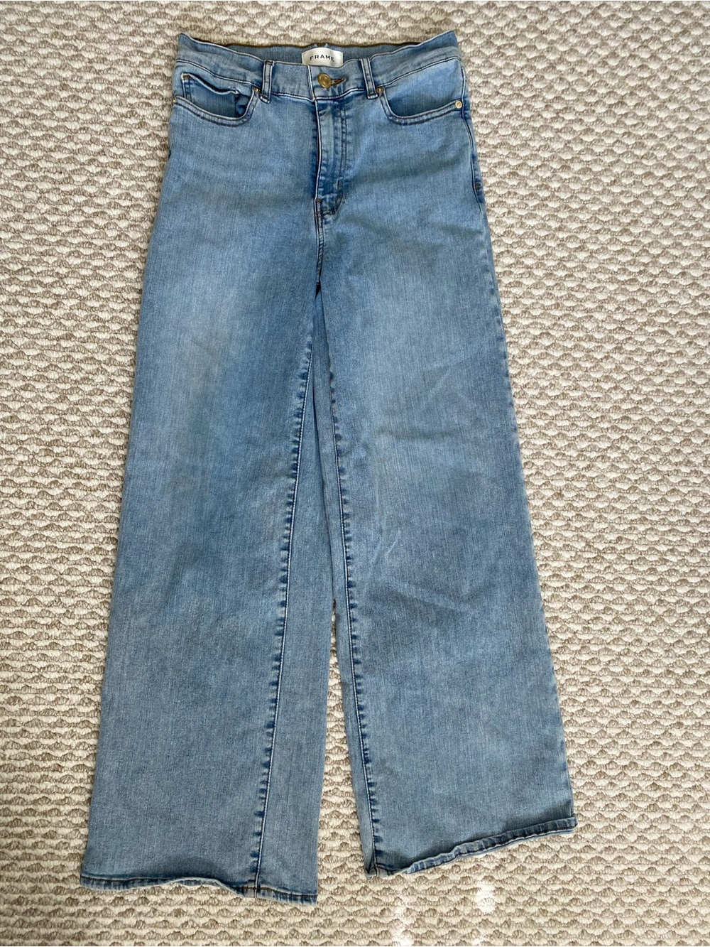 Frame Le Slim Palazzo High Waist Wide Leg Jeans